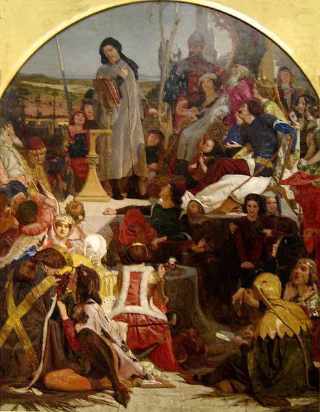 'Chaucer at the Court of Edward III, Ford Madox Brown